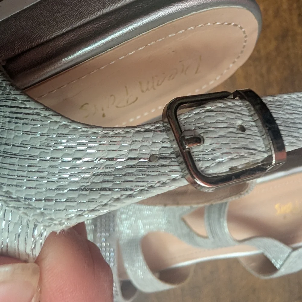 Dream Pairs Silver Rhinestone Sandals Size 9 - Picture 9 of 9